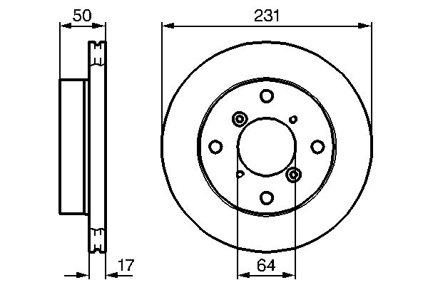 BOSCH 0986478721 Féktárcsa