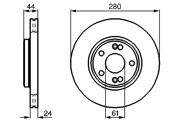 BOSCH BOS0986478734 féktárcsa