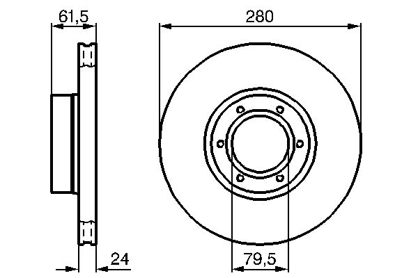 BOSCH BOS0986478745 féktárcsa