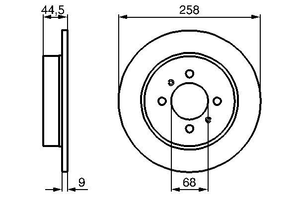 BOSCH BOS0986478836 féktárcsa