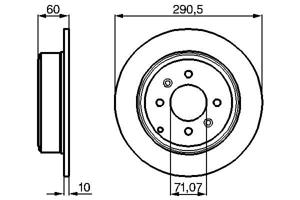 BOSCH BOS0986478877 féktárcsa