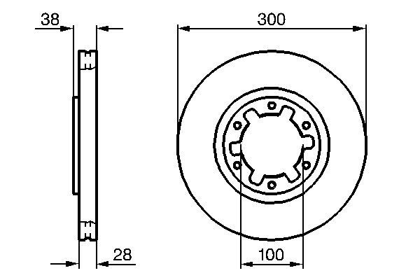 BOSCH 0986479031 féktárcsa