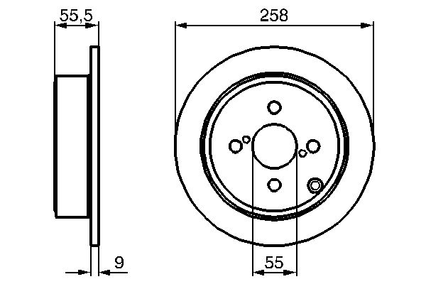 BOSCH 0986479086 Féktárcsa