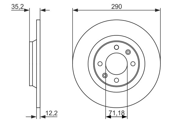 BOSCH BOS0986479118 féktárcsa