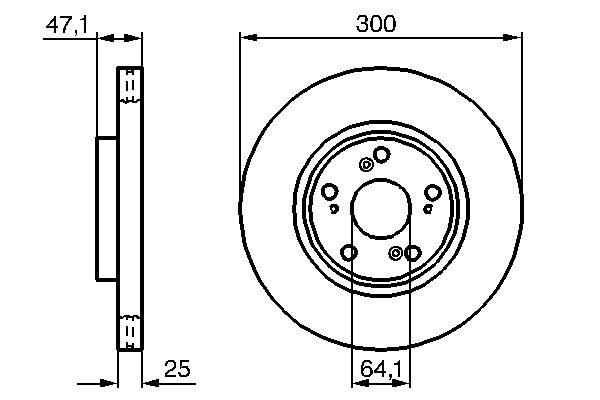 BOSCH BOS0986479227 féktárcsa