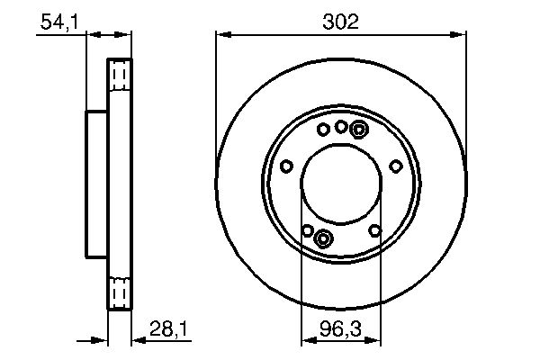 BOSCH BOS0986479230 féktárcsa