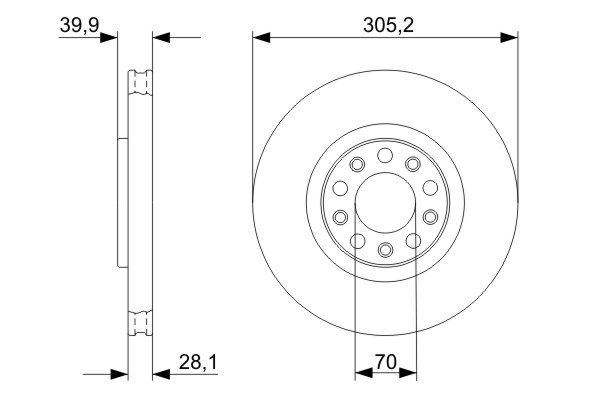 BOSCH BOS0986479291 féktárcsa