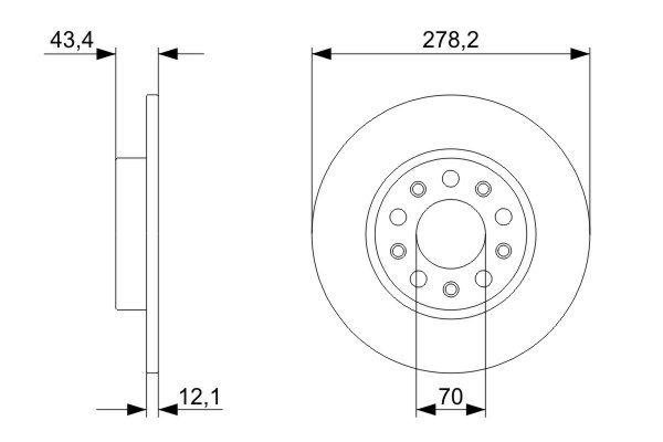 BOSCH BOS0986479292 féktárcsa