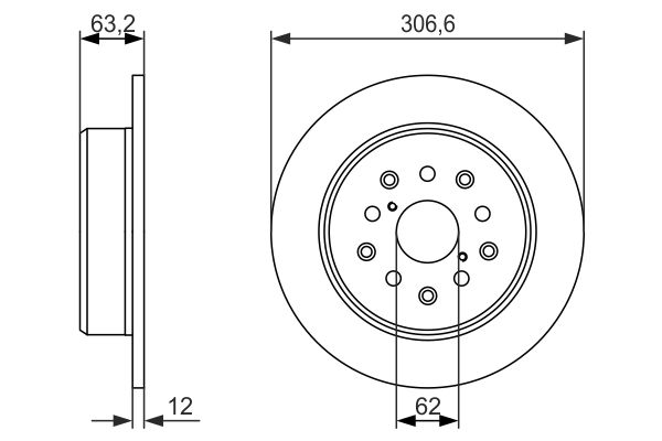 BOSCH BOS0986479339 féktárcsa