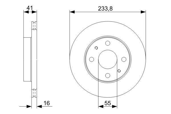 BOSCH BOS0986479352 féktárcsa