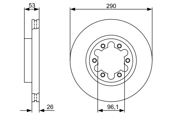 BOSCH 0986479355 féktárcsa