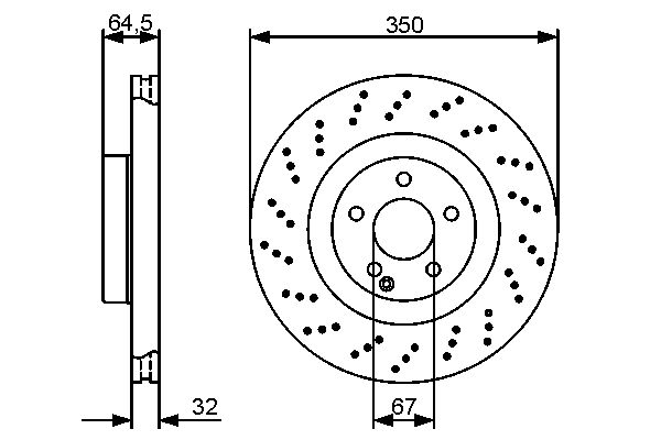 BOSCH BOS0986479412 féktárcsa