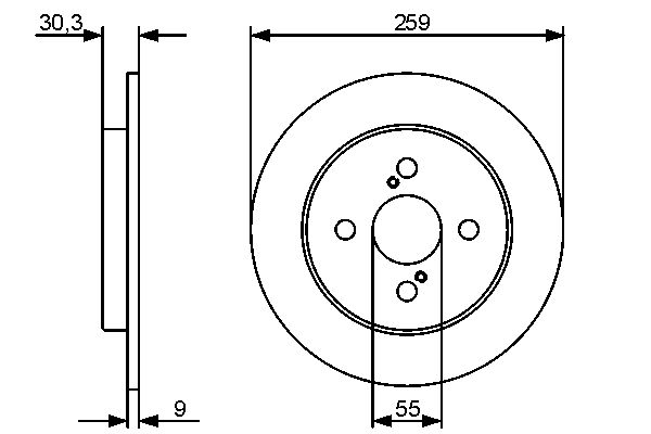 BOSCH 0986479420 Féktárcsa