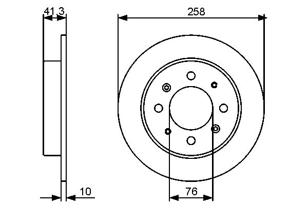 BOSCH BOS0986479462 féktárcsa