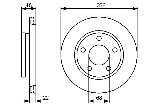 BOSCH BOS0986479463 féktárcsa