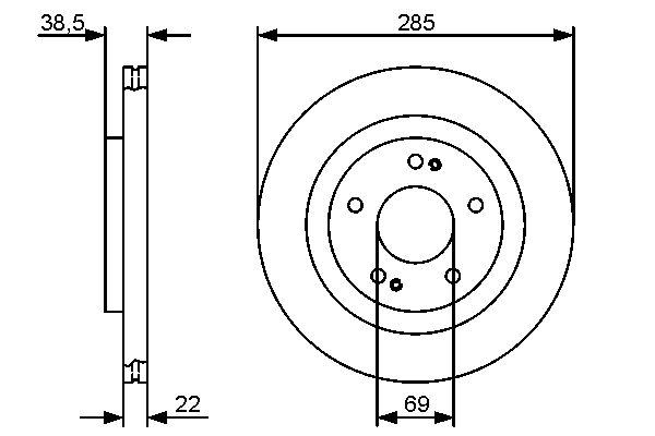 BOSCH BOS0986479470 féktárcsa