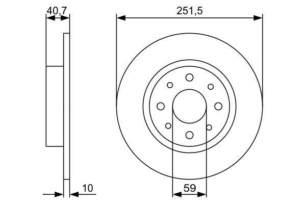 BOSCH BOS0986479C83 féktárcsa