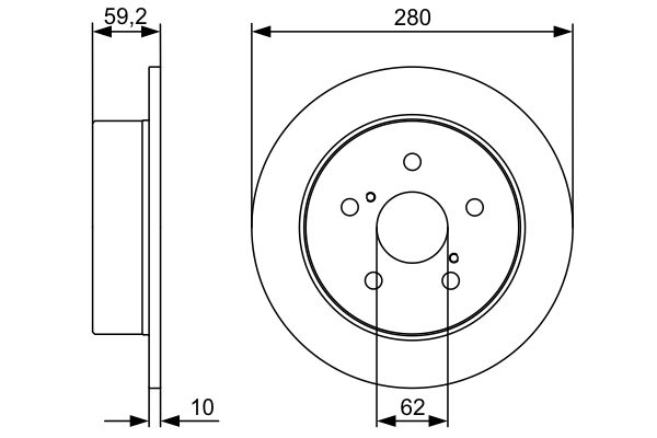 BOSCH 234 777 0 986 479 520 - Féktárcsa