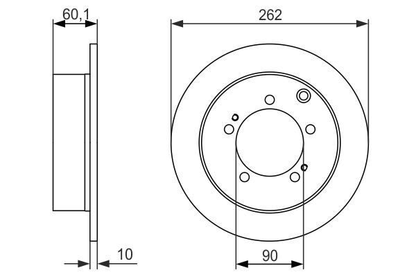 BOSCH BOS0986479603 féktárcsa