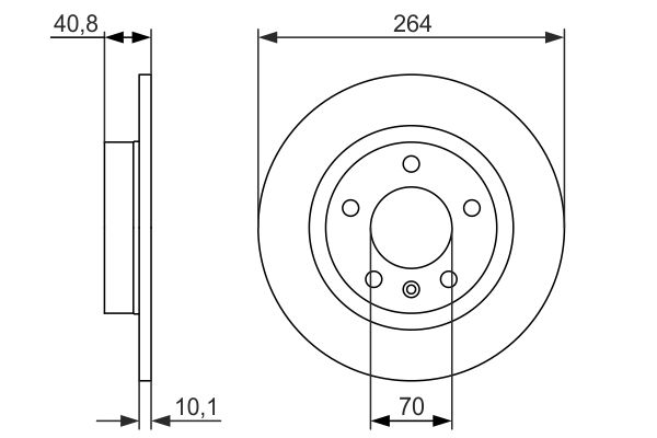 BOSCH BOS0986479715 féktárcsa