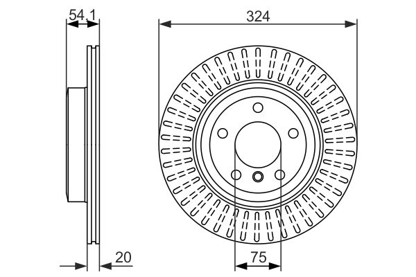 BOSCH 0986479731 Féktárcsa