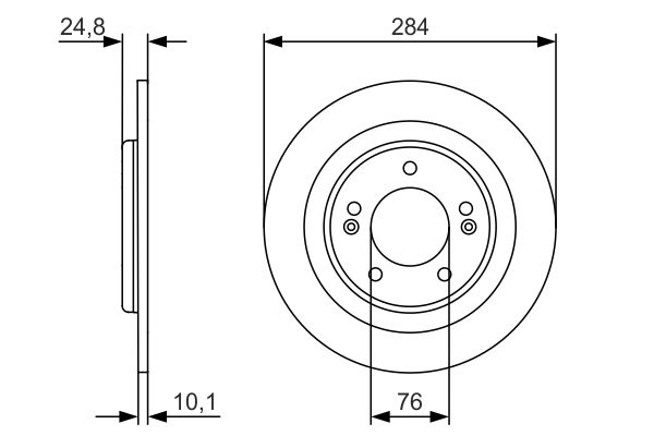 BOSCH 0986479A13 Féktárcsa