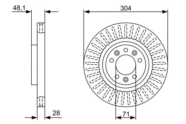 BOSCH BOS0986479A89 féktárcsa