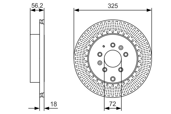 BOSCH BOS0986479C30 féktárcsa