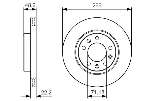 BOSCH BOS0986479C34 féktárcsa