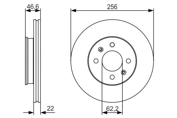 BOSCH 0986479R77 0986479R77 FÉKTÁRCSA (CSAK PÁRBAN RENDELHETO)