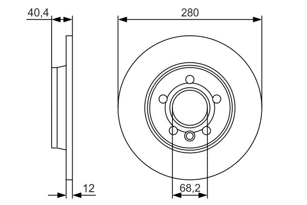 BOSCH 0986479R91 0986479R91 FÉKTÁRCSA (CSAK PÁRBAN RENDELHETO)