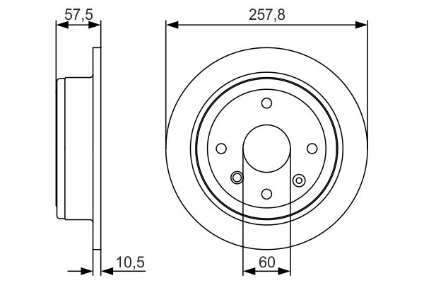 BOSCH BOS 0986479S08 Féktárcsa