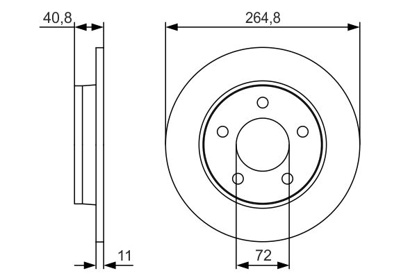 BOSCH 0986479S50 0986479S50 FÉKTÁRCSA (CSAK PÁRBAN RENDELHETO)