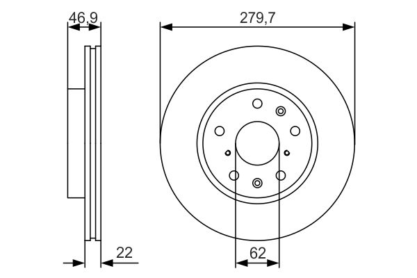 BOSCH 0986479S58 0986479S58 FÉKTÁRCSA (CSAK PÁRBAN RENDELHETO)