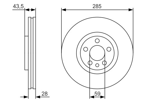 BOSCH 0986479S62 0986479S62 FÉKTÁRCSA (CSAK PÁRBAN RENDELHETO)