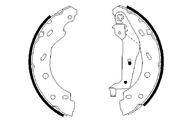 BOSCH BOS0986487600 fékpofakészlet