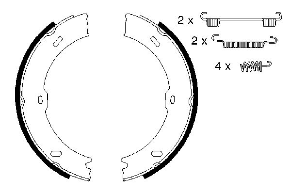 BOSCH 1001775118 0986487720 - Fékpofakészlet