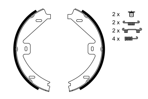 BOSCH 1001775145 0986487752 - Fékpofakészlet