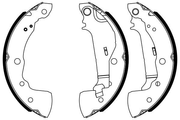 BOSCH 0986487963 Fékpofakészlet kézifékhez, rögzítőfékhez, dobfékhe