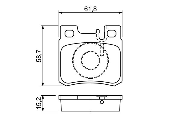 BOSCH 0986490260 Fékbetét készlet, tárcsafék