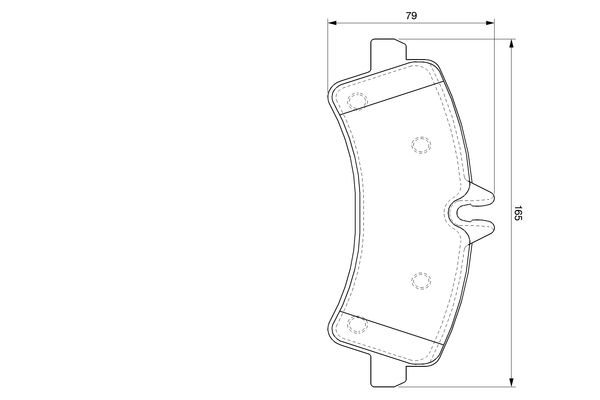 BOSCH 225 608 0 986 494 122 - Fékbetét készlet, tárcsafék