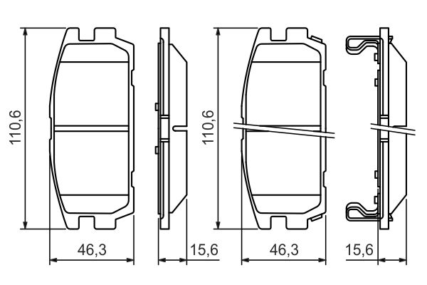 BOSCH 0986494137 Fékbetét készlet, tárcsafék