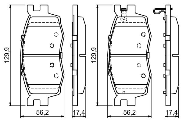 BOSCH 0986494139 Fékbetét készlet, tárcsafék