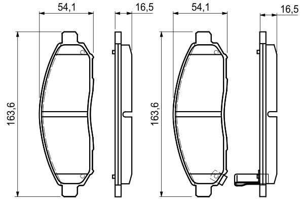 BOSCH 0986494151 Fékbetét készlet, tárcsafék