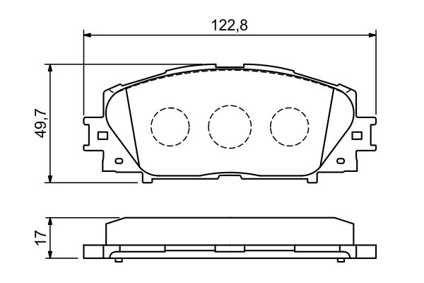 BOSCH 1001775164 0986494198 - Első fékbetét készlet