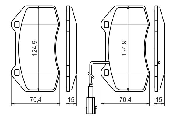 BOSCH 0986494228 Fékbetét készlet, tárcsafék