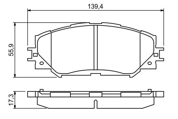 BOSCH 0986494240 Fékbetét készlet, tárcsafék