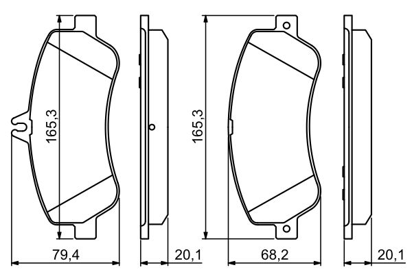 BOSCH 0986494302 Fékbetét készlet, tárcsafék