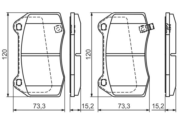 BOSCH 0986494310 Fékbetét készlet, tárcsafék