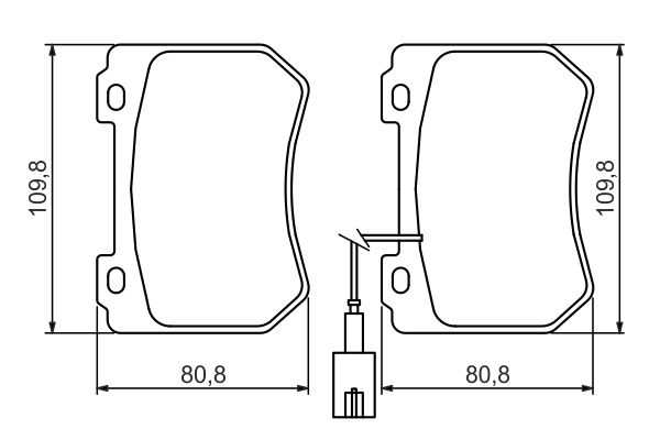 BOSCH 0986494402 Fékbetét készlet, tárcsafék